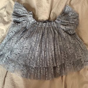 Zara off shoulder lace top